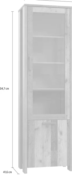 FORTE Vitrine »Clif« Höhe 204 cm