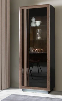 FORTE Vitrine »Savona« Höhe 197 cm, inkl. Sockelbeleuchtung
