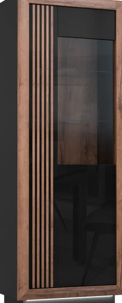 FORTE Vitrine »Savona« Höhe 197 cm, inkl. Sockelbeleuchtung