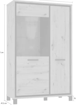 FORTE Vitrine »Trondheim« Höhe 161 cm