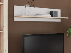 FORTE Wandboard »Vankka Regal Wandmontage« B/H/T 120/25,6/21,9 cm,Wandregal, zweifarbiges Dekor, einfache Montage