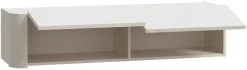 FORTE Wandregal B/H/T 128,6/30,1/34 cm, Klappen, grifflose Front