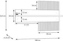 FORTE Wandregal »Wandboard, Lamellenoptik, warme Holznuancen« B/H/T100/63,4/21,9 cm, einfache Montage,