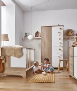 Galipette Babyzimmer-Komplettset »Sasha« Set, Bett, Wickelablage, Kleiderschrank, Kommode und kleines Bücherregal, 5 Stk. tlg.