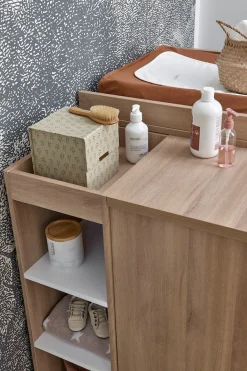 Galipette Babyzimmer-Komplettset »Sasha« Set, Bett, Wickelablage, Kleiderschrank, Kommode und kleines Bücherregal, 5 Stk. tlg.