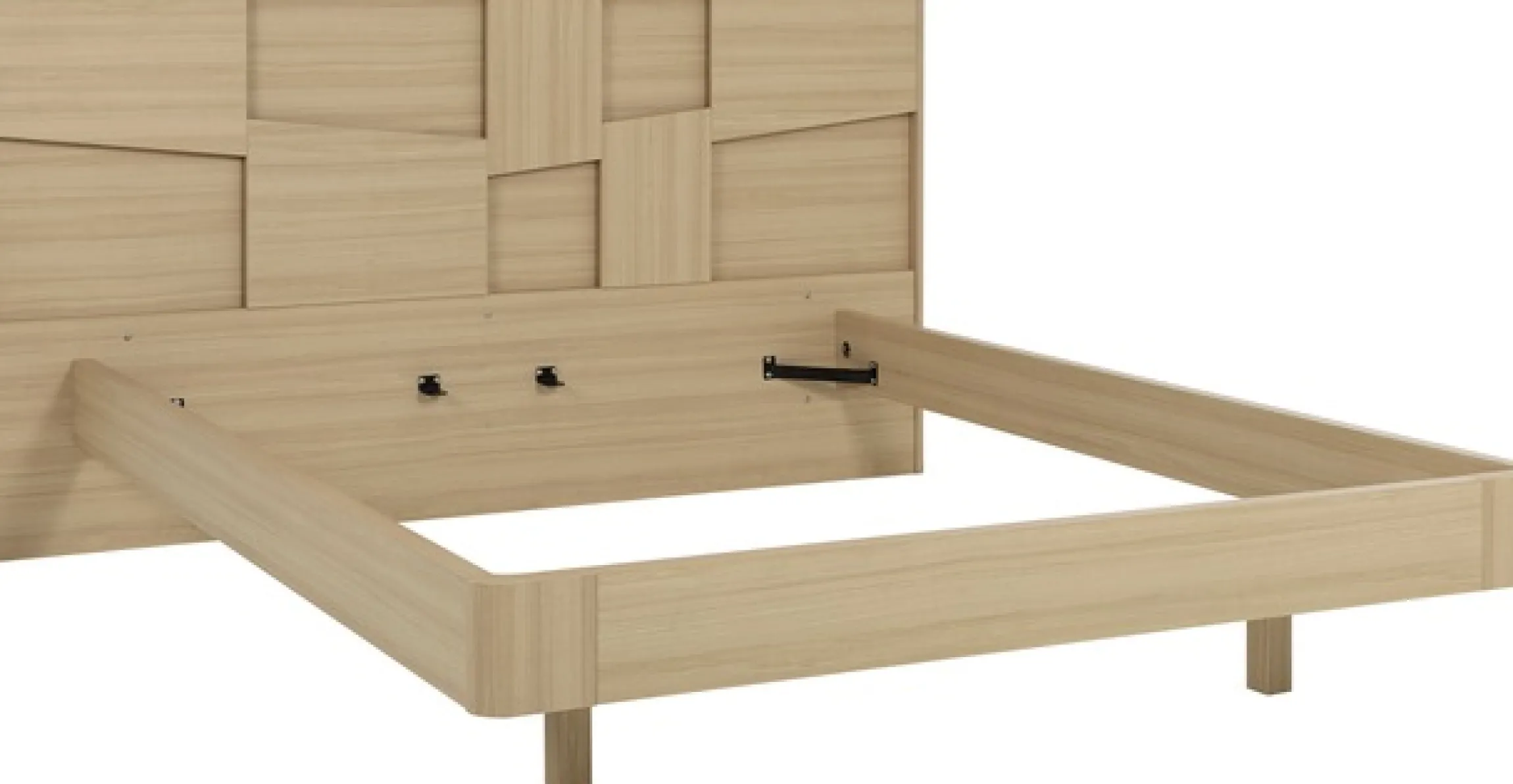 Gami Einzelbett Ein elegantes Bett mit integrierter Beleuchtung