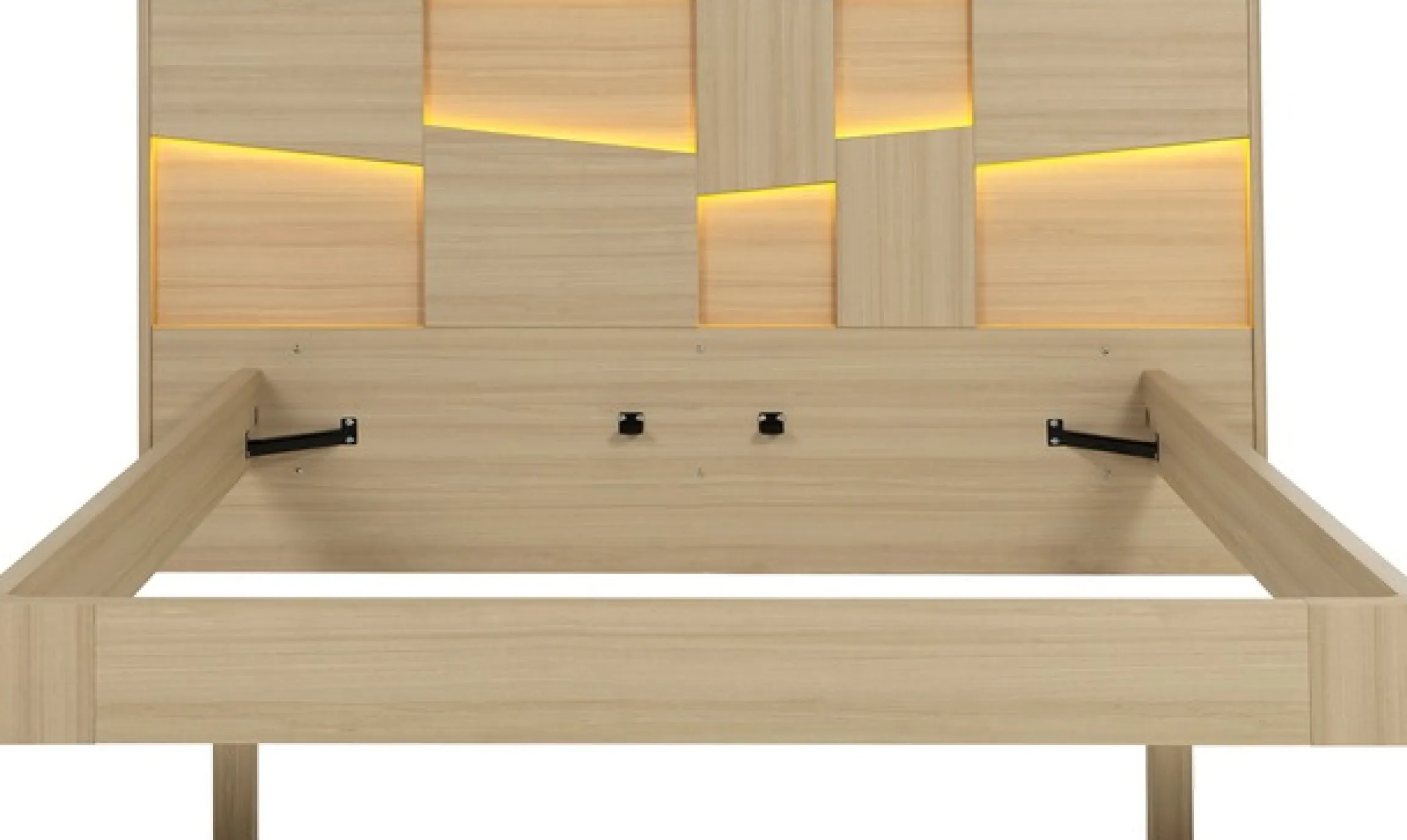 Gami Einzelbett Ein elegantes Bett mit integrierter Beleuchtung