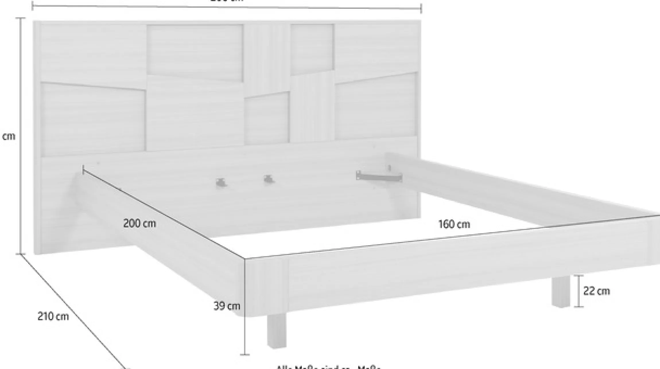 Gami Einzelbett Ein elegantes Bett mit integrierter Beleuchtung