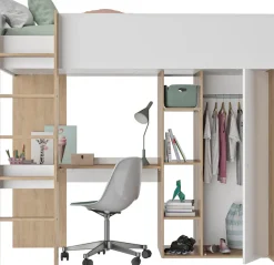 Gami Hochbett »MATIS Hochbett« Platzersparnis, super praktisch und funktional