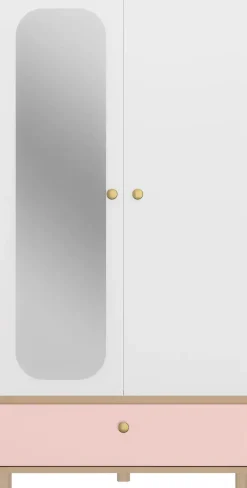 Gami Kleiderschrank »Romy« 1 Stk. tlg. Elegantes Design für eine sanfte und feminine Atmosphäre.