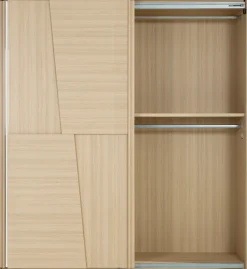 Gami Kleiderschrank »SILVA Schiebeschrank mit 2 Türen« Optimale Stauraumkapazität, Front mit LED-Beleuchtung