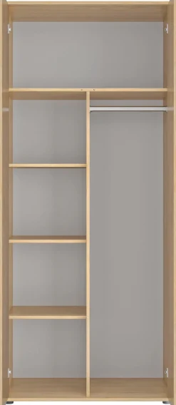 Gami Kleiderschrank »2-türiger Kleiderschrank« ein einfaches und funktionales, gut eingerichtetes Schrank