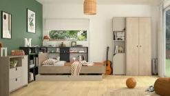 Gami Kleiderschrank »2-türiges Bücherregal« Ein sehr funktioneller Schrank mit Regal.