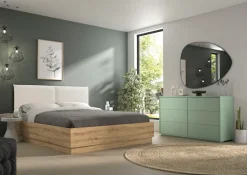 Gami Stauraumbett Stauraumbett 160 x 200 cm mit hochklappbarem Lattenrost