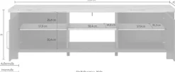Gami TV-Board »Sequoia« 1 Stk. tlg. Wohnzimmer-Programm in Landhaus- und Industrial-Dekor