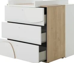 Gami Wickelkommode »BASILE Wickelkommode« bis 100 kg praktische und funktionale Aufbewahrungslösung 91 cm