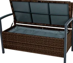Garden Pleasure Gartenbank »Ferrara« mit Staufach, BxTxH: 117x58x86 cm, verschiedene Farben