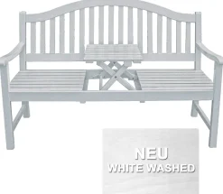 Garden Pleasure Gartenbank »Singapur« mit hochklappbarem Tisch