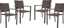 Garden Pleasure Stapelstuhl »MALAGA« (Set) 4 Stk.4er Set, aus Aluminium