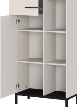 GERMANIA Aktenschrank »GW-Rovigo mit offenem Regal & Schublade,« 1 Stk. tlg. spiegelverkehrt montierbar, Höhe 120 cm, Made in Germany
