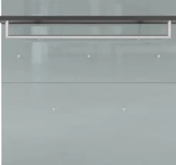 GERMANIA Garderobenpaneel »Oakland mit Glasfront« Breite: 97 cm, mit Ablageboden, Stange und Haken aus Metall