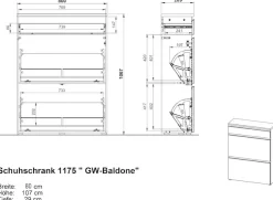 GERMANIA Garderoben-Set »GW-Baldone« 2 Stk. tlg.