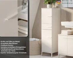 GERMANIA Midischrank »Midischrank« 1 Stk. tlg. Mediumschrank mit wechselbarem Türanschlag in Kaschmir