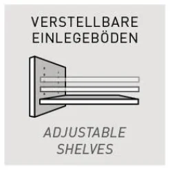 GERMANIA Schuhschrank »Adana« Breite 134 cm, verstellbare Böden, Hochglanz-Fronten, Made in Germany