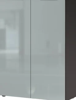 GERMANIA Schuhschrank »Oakland mit Glasfront« Breite: 87 cm, Türdämpfung, verstellbare Böden, Made in Germany