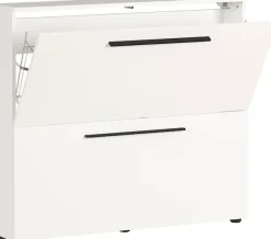 GERMANIA Schuhschrank »Utah Schuhschrank in 2 Breiten, mit 2 oder 3 Klappen« Tiefe: 19cm, ideal für schmale Flure, Metallschuhkörbe,Made in Germany