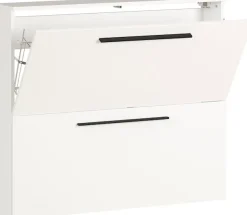 GERMANIA Schuhschrank »Utah Schuhschrank in 2 Breiten, mit 2 oder 3 Klappen« Tiefe: 19cm, ideal für schmale Flure, Metallschuhkörbe,Made in Germany