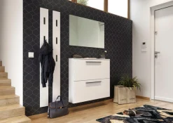 GERMANIA Schuhschrank »Utah Schuhschrank in 2 Breiten, mit 2 oder 3 Klappen« Tiefe: 19cm, ideal für schmale Flure, Metallschuhkörbe,Made in Germany