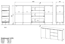 GERMANIA Sideboard »California« Breite 192 cm