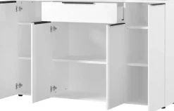 GERMANIA Sideboard »Mailand« Sideboard mit einer Schublade und 4 Türen, in graphit & weiß verfügbar