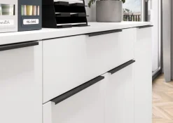 GERMANIA Sideboard »Mailand« Sideboard mit einer Schublade und 4 Türen, in graphit & weiß verfügbar