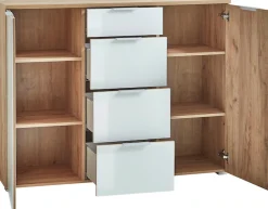 GERMANIA Sideboard »Telde« Breite 134 cm, Soft-close, verstellbare Böden,ES-Glas, Made in Germany