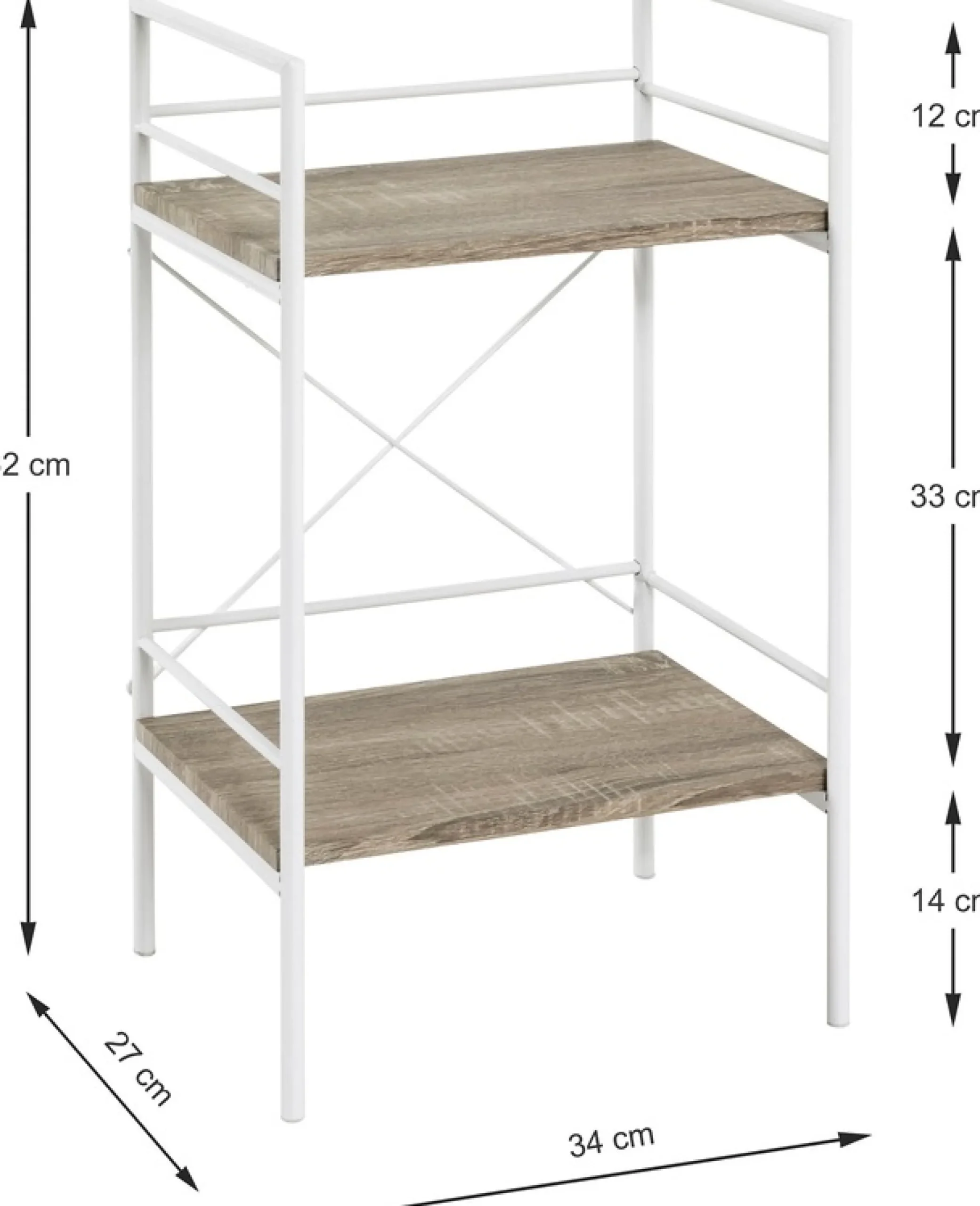 HAKU Ablageelement »Sofatisch, Wohnzimmertisch« rechteckig - aus MDF Braun - B/T/H 34/27/62 cm