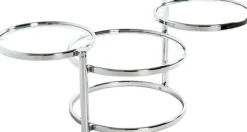 HAKU Couchtisch »Sofatisch, Wohnzimmertisch« 1 Stk. tlg. rund - aus Metall Silber - Ø/H / cm