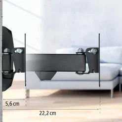 Hama TV-Wandhalterung »TV Halterung, schwenkbar, neigbar, 25 - 66 cm (10