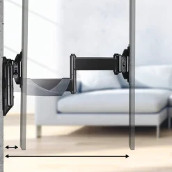 Hama TV-Wandhalterung »TV Halterung, schwenkbar, vollbeweglich, 25 - 66 cm (10