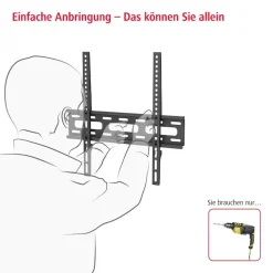 Hama TV-Wandhalterung »Wandhalterung (fix, 32