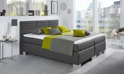 hapo Boxspringbett »ATLANTA mit hohem Kopfteil« Topper separat erhältlich,erhältlich in verschiedenen Breiten, Farben & Matratzenarten