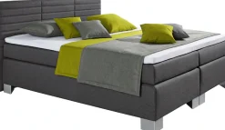 hapo Boxspringbett »ATLANTA mit hohem Kopfteil« Topper separat erhältlich,erhältlich in verschiedenen Breiten, Farben & Matratzenarten