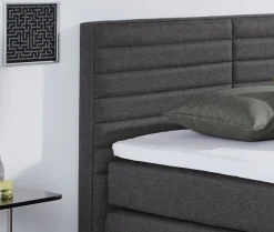 hapo Boxspringbett »ATLANTA mit hohem Kopfteil« Topper separat erhältlich,erhältlich in verschiedenen Breiten, Farben & Matratzenarten