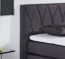 hapo Boxspringbett »ATLANTA« Topper separat erhältlich!,erhältlich in verschiedenen Breiten, Farben & Maratzenarten