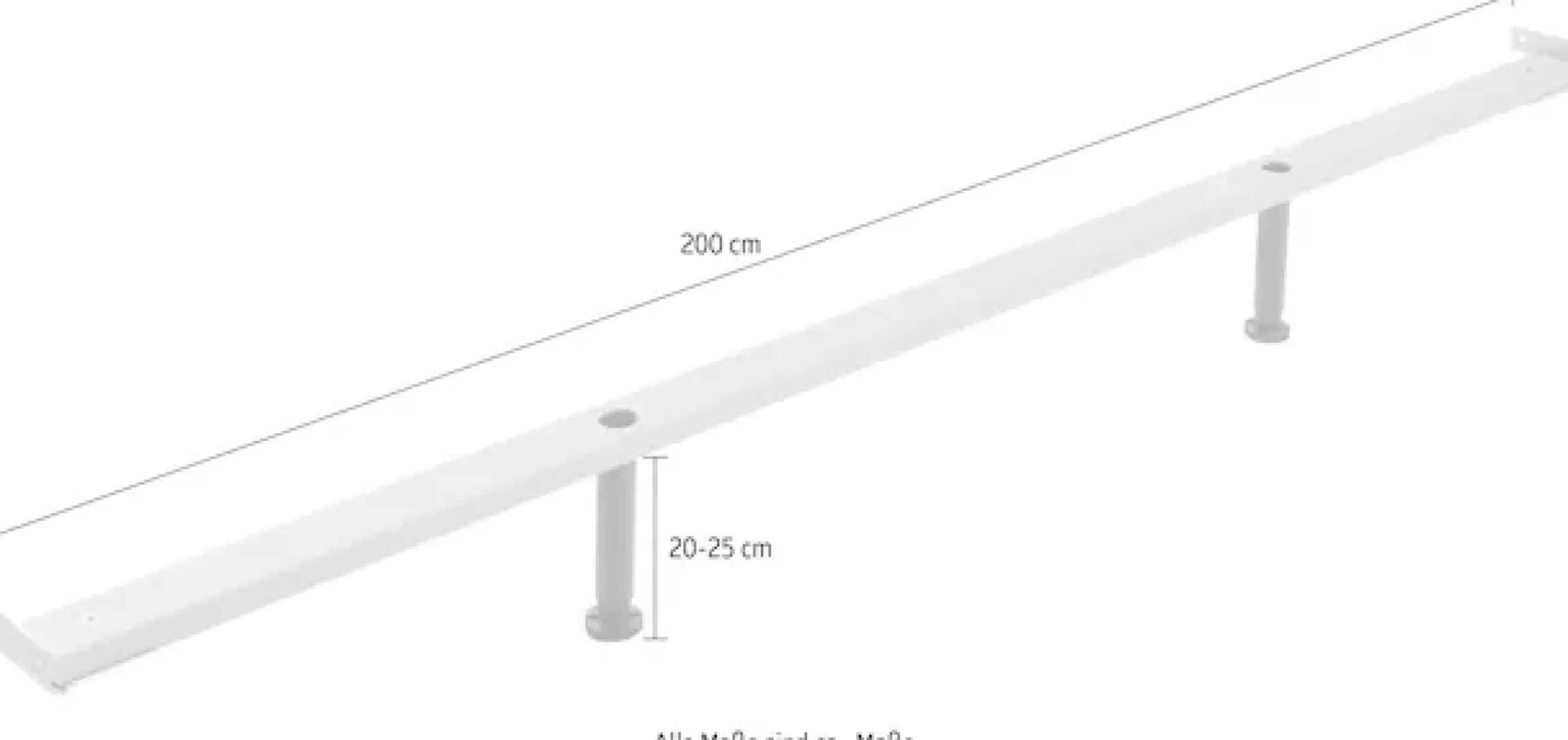 HASENA Möbelfuß »Midtraver« 200 cm