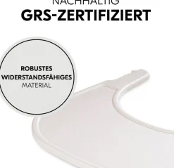 Hauck Hochstuhltablett »Alpha Click Tray, Speckle Beige« aus recyceltem Material