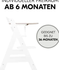 Hauck Hochstuhltablett »Alpha Click Tray, Speckle Beige« aus recyceltem Material