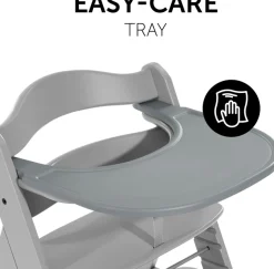 Hauck Hochstuhltablett »Alpha Click Tray, grau« Hauck Hochstuhl Alpha+