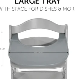 Hauck Hochstuhltablett »Alpha Click Tray, grau« Hauck Hochstuhl Alpha+